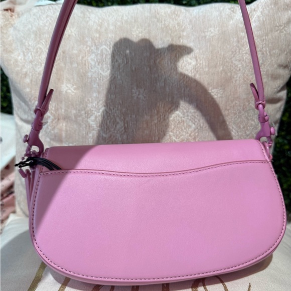 NWT Coach Emmy Saddle Bag 23 in Vivid Pink Glovetanned Leather $395 Retail - Picture 10 of 11